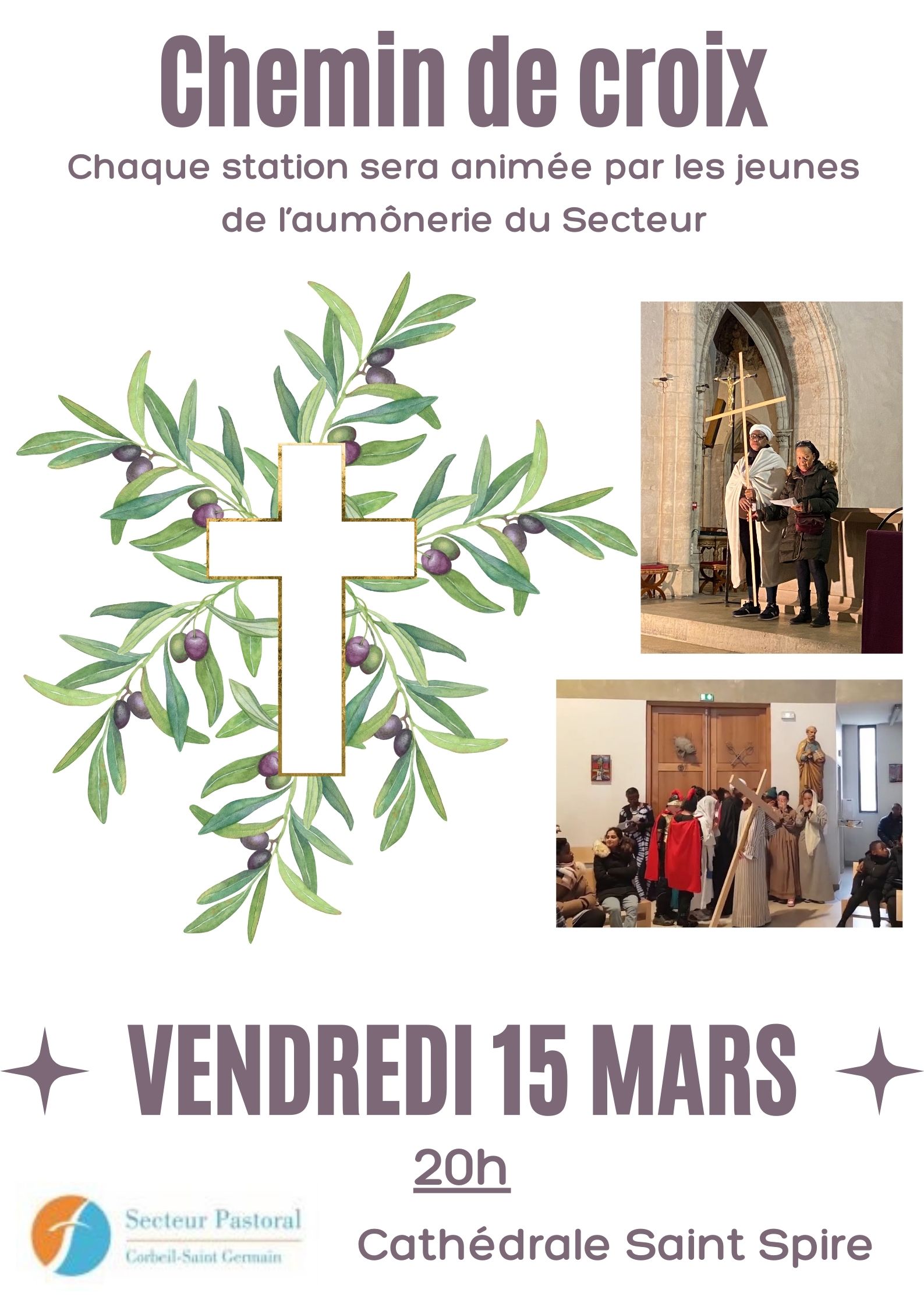 affiche chemin de croix de secteur 2024